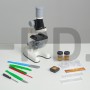 Микроскоп "Юный ботаник" кратность до х1200, белый, подсветка