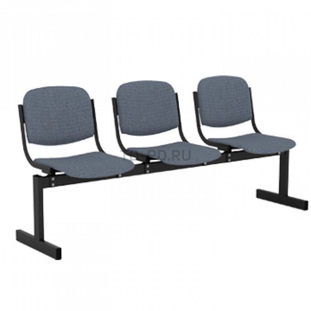 Блок стульев 3-местный, мягкий, не откидывающиеся сиденья
